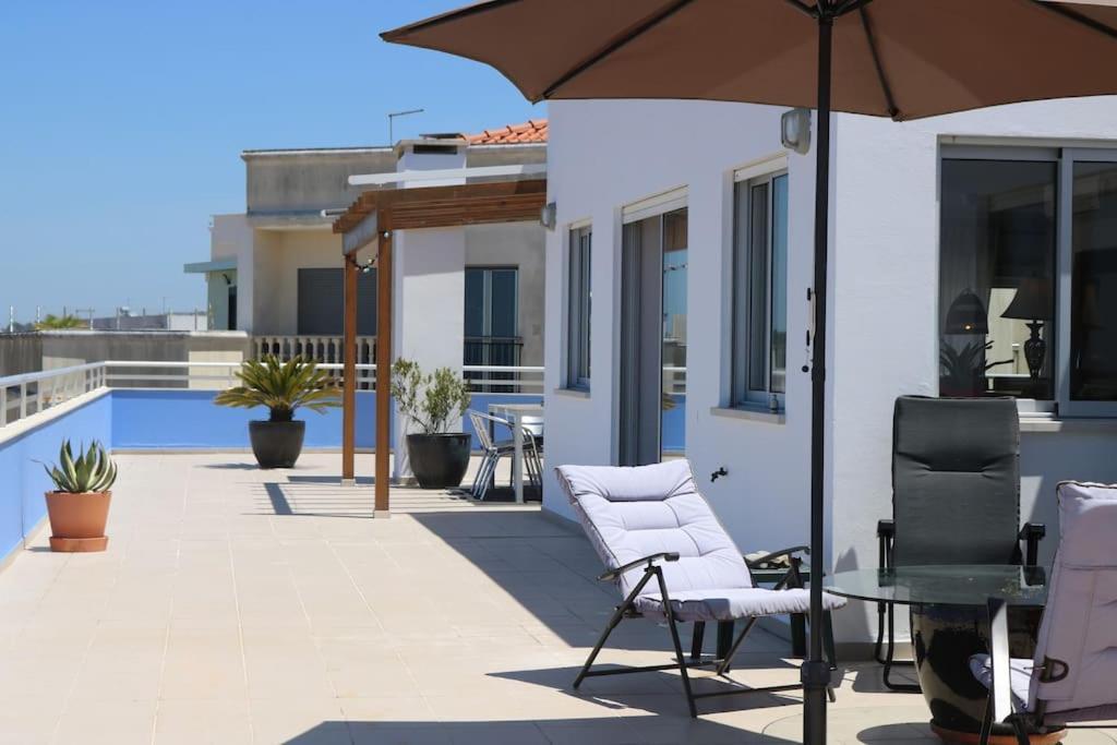 Sitio Penthouse - Big Terrace With Sea View & Bbq Villa นาซาเร ภายนอก รูปภาพ